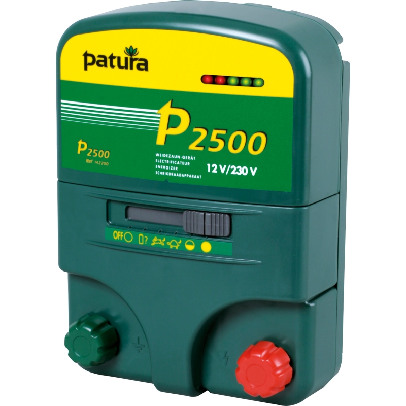 Patura p2500 multifunctioneel schrikdraadapparaat 230v/12v met draagbox