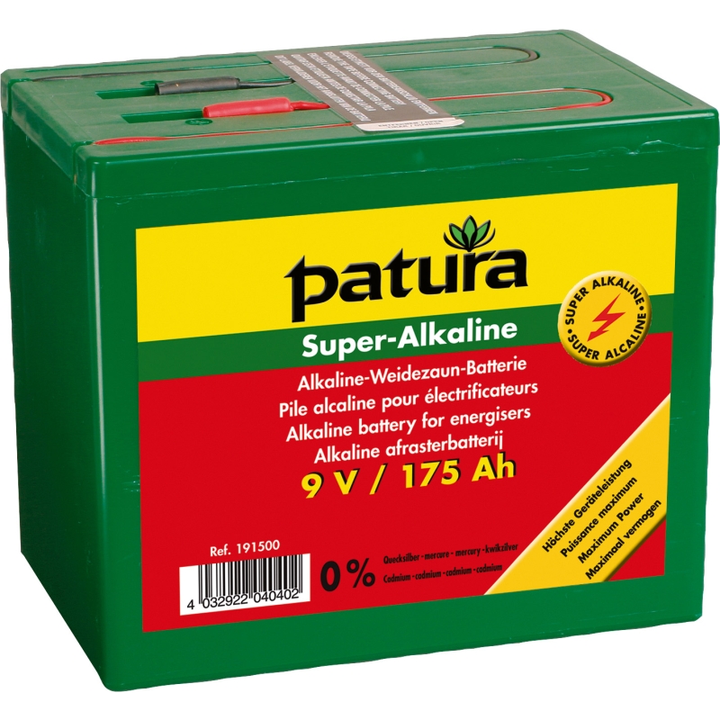 Patura super alkaline batterij 9v/175ah