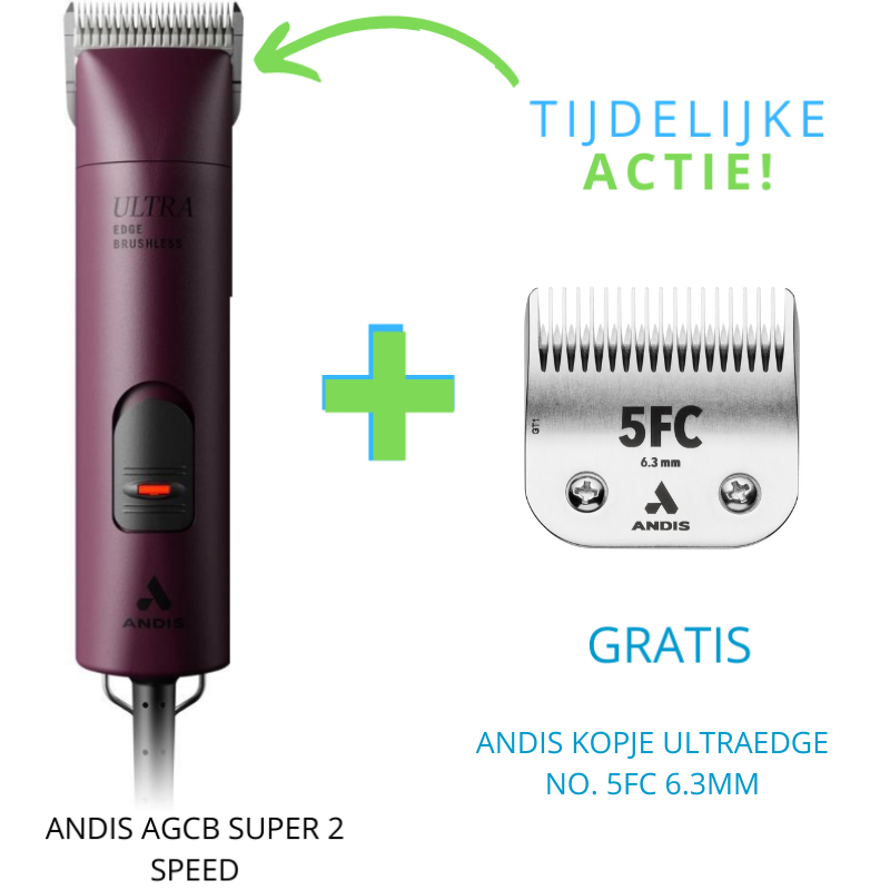 Andis UltraEdge AGCB Super 2 speed Brushless Bordeaux